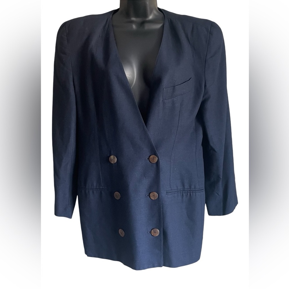 CHRISTIAN DIOR vintage double breasted blazer - Picture 2 of 8